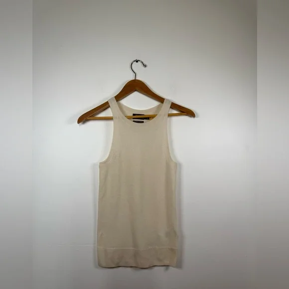 Polo Ralph Lauren Classics Chic Cream Washable Cashmere Tank - Picture 3 of 7